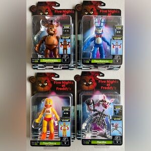 Five Nights at Freddy's Jazwares Set Toy Freddy Bonnie Chica Mangle Figures New